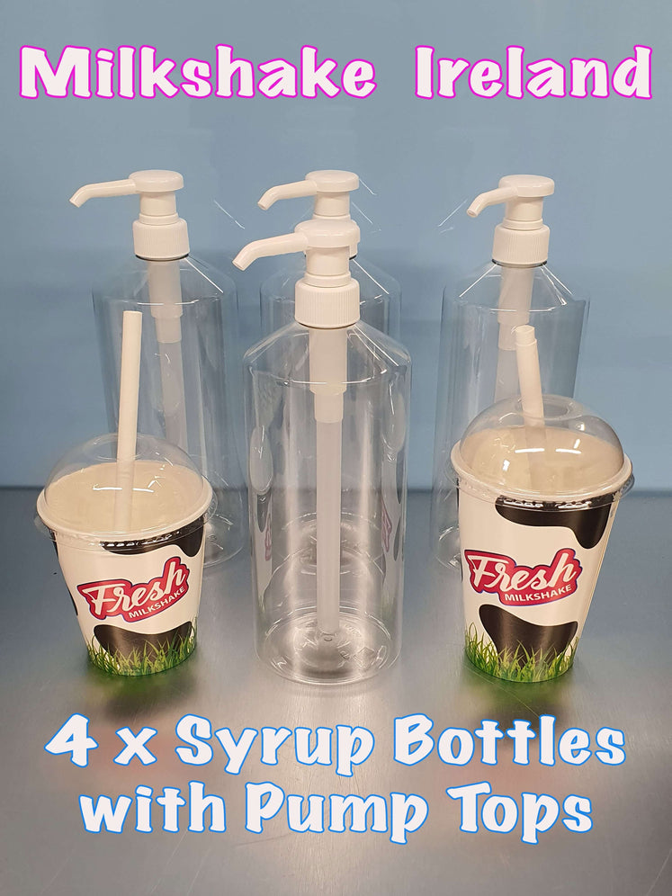 Milkshake Syrup Bottles