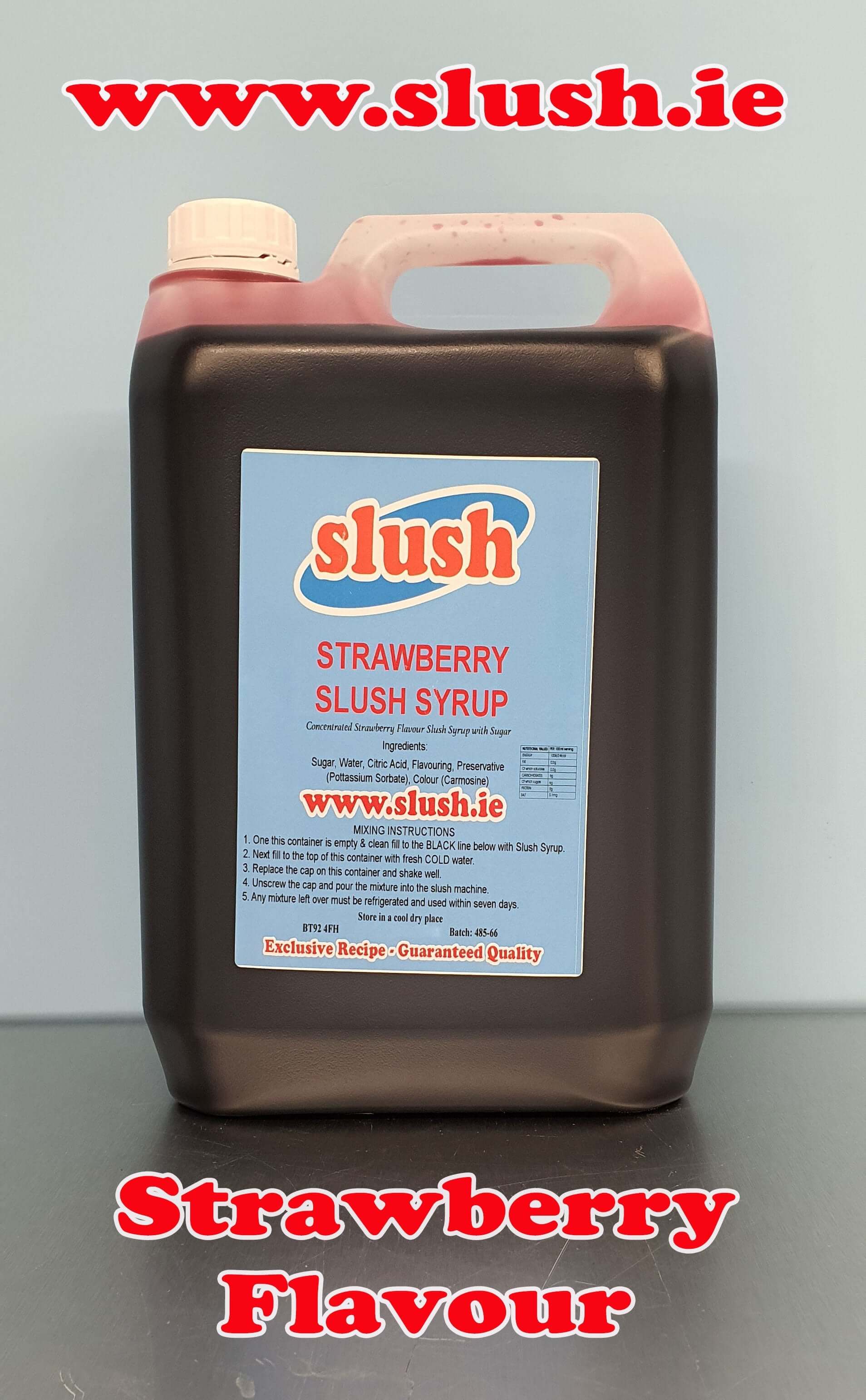 Slush Mix Strawberry 5 litre | www.slush.ie