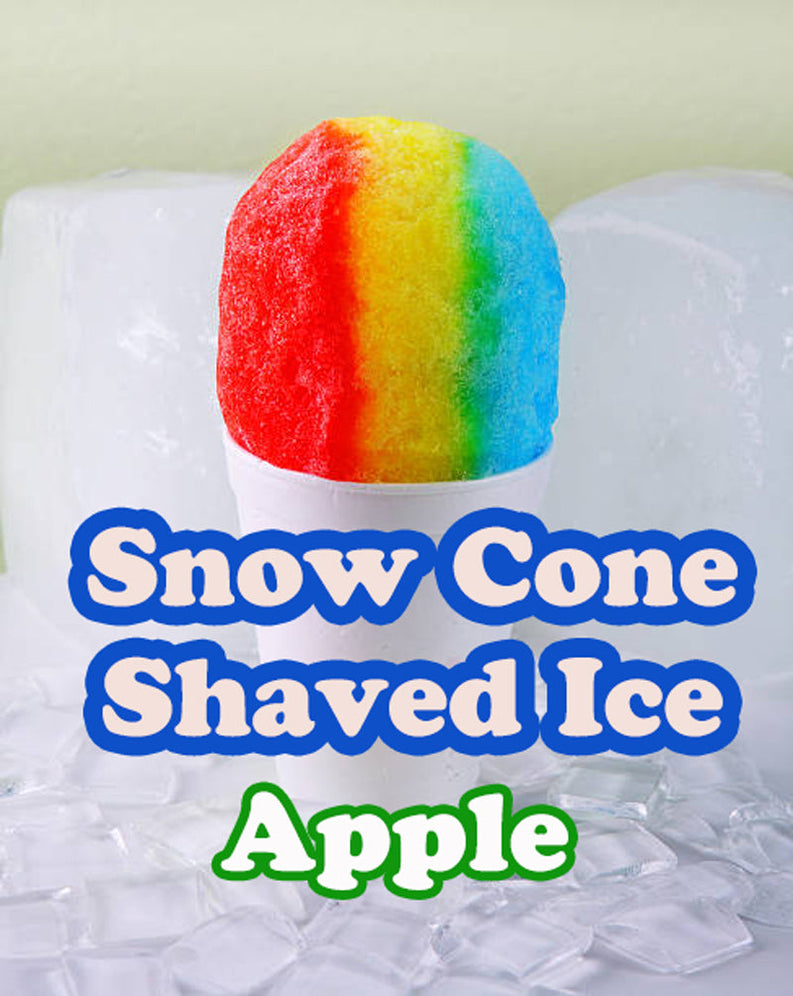 Snow Cone Shaved Ice Apple Syrup