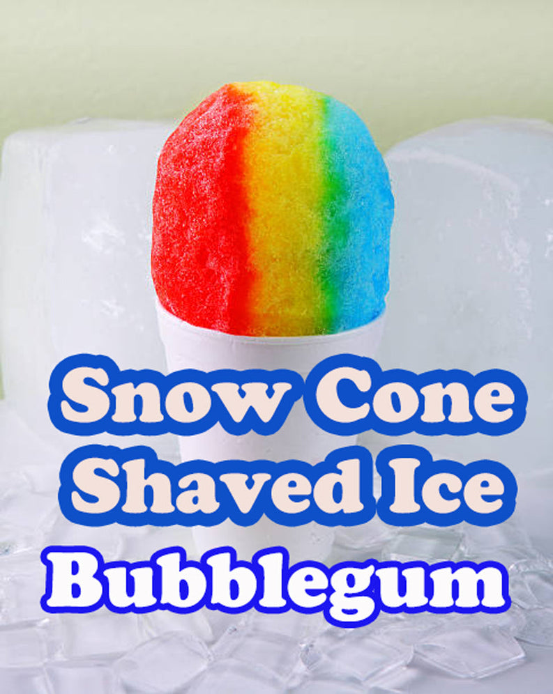 Snow Cone Shaved Ice Bubblegum Syrup