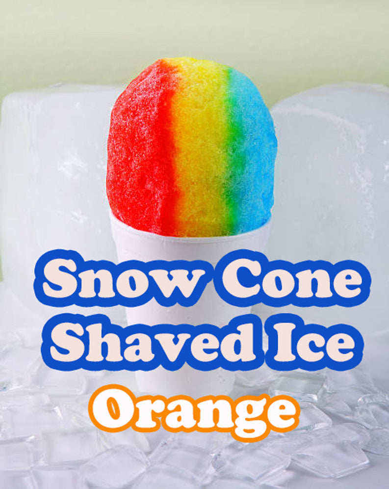 Snow Cone Shaved Ice Orange Syrup