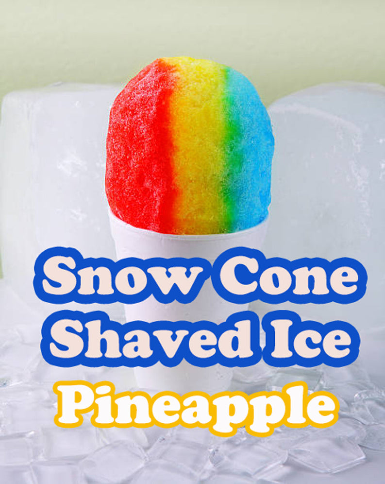 Snow Cone Shaved Ice Pineapple Syrup